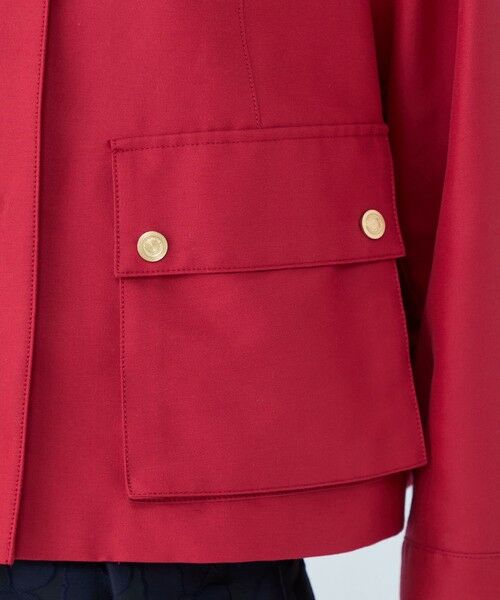 TOMORROWLAND / トゥモローランド ブルゾン | コットンシルクグログラン トラペーズワークジャケット | 詳細9