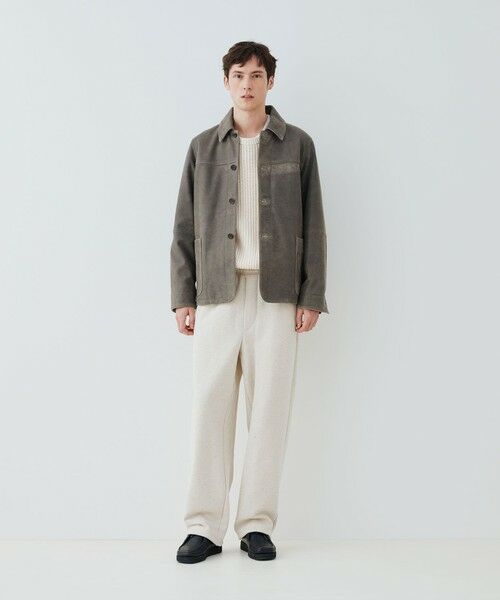 TOMORROWLAND / トゥモローランド レザーブルゾン・ジャケット | ヴィンテージラムレザー サドルスリーブブルゾン | 詳細1