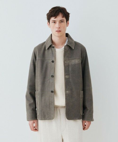 TOMORROWLAND / トゥモローランド レザーブルゾン・ジャケット | ヴィンテージラムレザー サドルスリーブブルゾン | 詳細2