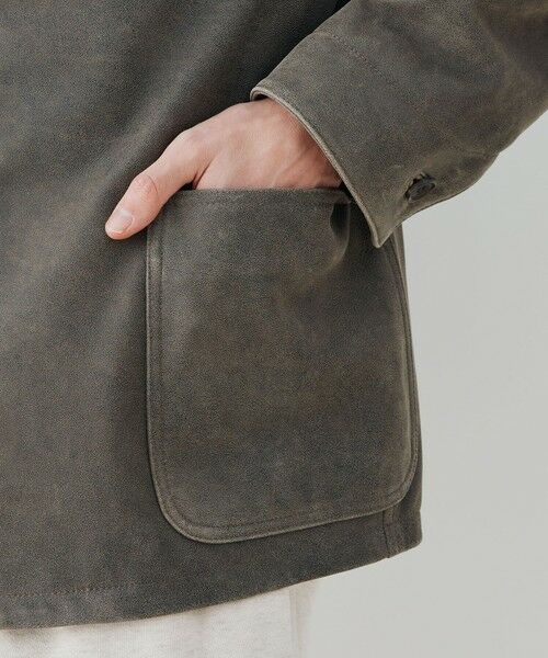 TOMORROWLAND / トゥモローランド レザーブルゾン・ジャケット | ヴィンテージラムレザー サドルスリーブブルゾン | 詳細8