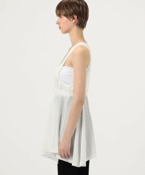 TOMORROWLAND / トゥモローランド シャツ・ブラウス | シルクジョーゼット ペプラムノースリーブブラウス | 詳細4