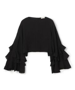 TOMORROWLAND / トゥモローランド シャツ・ブラウス（半袖以外） | シルクジョーゼット フリルスリーブブラウス