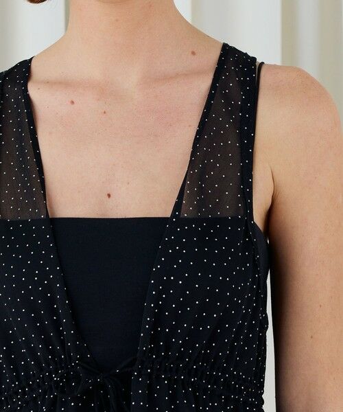 TOMORROWLAND / トゥモローランド シャツ・ブラウス | メタルドットプリント ペプラムノースリーブブラウス | 詳細5