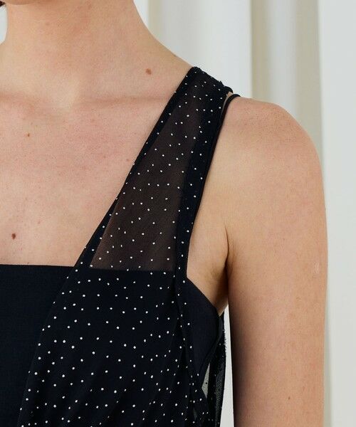 TOMORROWLAND / トゥモローランド シャツ・ブラウス | メタルドットプリント ペプラムノースリーブブラウス | 詳細6