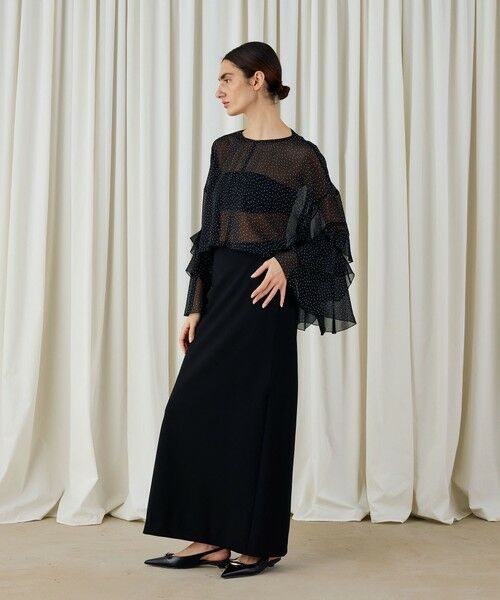 TOMORROWLAND / トゥモローランド シャツ・ブラウス（半袖以外） | メタルドットプリント フリルスリーブブラウス | 詳細2