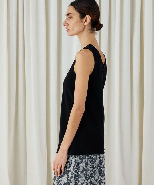 TOMORROWLAND / トゥモローランド シャツ・ブラウス | ライトダブルクロス ノースリーブトップス | 詳細4