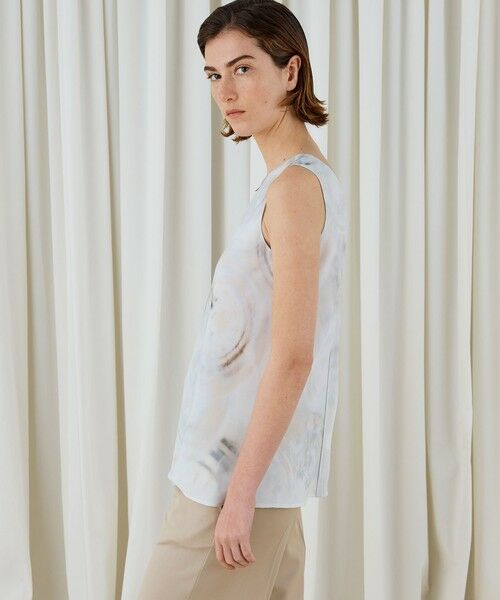 TOMORROWLAND / トゥモローランド シャツ・ブラウス | リップルプリント ノースリーブトップス | 詳細3