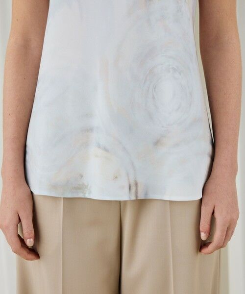 TOMORROWLAND / トゥモローランド シャツ・ブラウス | リップルプリント ノースリーブトップス | 詳細7