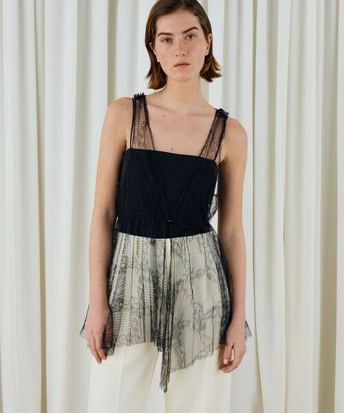 TOMORROWLAND / トゥモローランド シャツ・ブラウス | コードリーレース ペプラムノースリーブブラウス | 詳細3