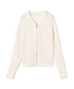 TOMORROWLAND / トゥモローランド カーディガン・ボレロ | コットンポリエステルコイルヤーン ジップアップカーディガン