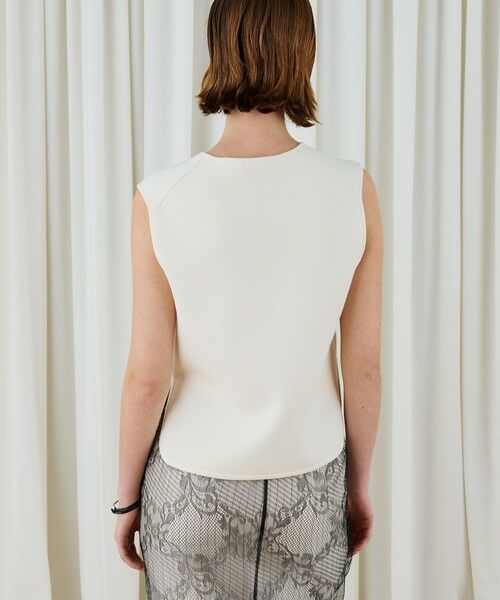 TOMORROWLAND / トゥモローランド ニット・セーター | レーヨンナイロンダブルフェイス スリットネックプルオーバー | 詳細4