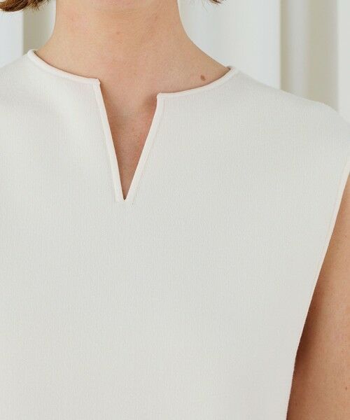 TOMORROWLAND / トゥモローランド ニット・セーター | レーヨンナイロンダブルフェイス スリットネックプルオーバー | 詳細5