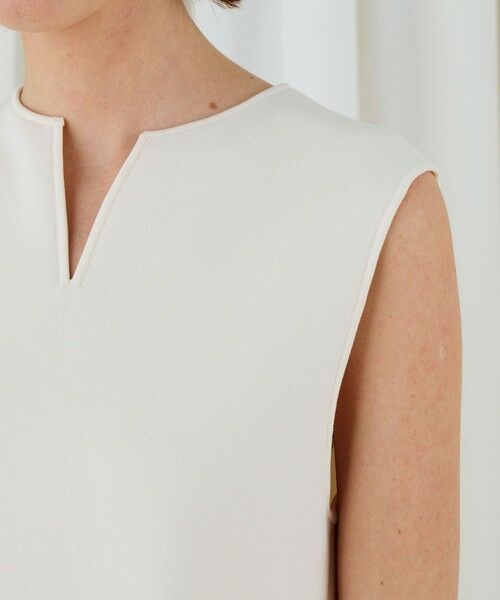 TOMORROWLAND / トゥモローランド ニット・セーター | レーヨンナイロンダブルフェイス スリットネックプルオーバー | 詳細6