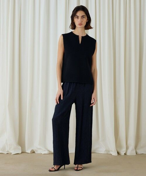 TOMORROWLAND / トゥモローランド ニット・セーター | レーヨンナイロンダブルフェイス スリットネックプルオーバー | 詳細9