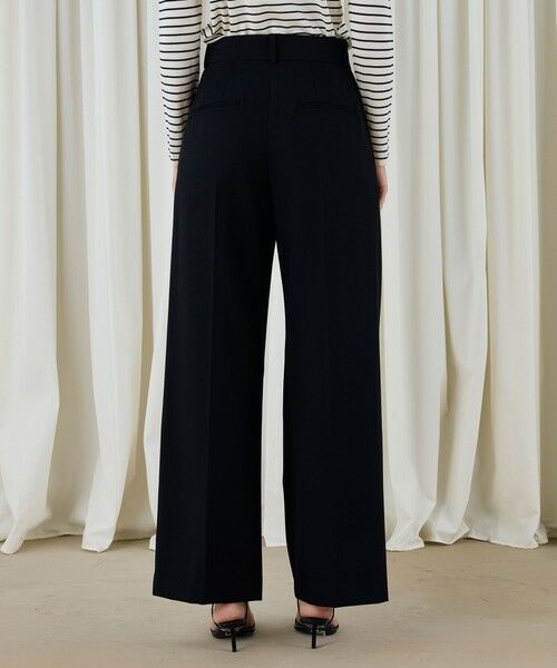 セール】 ソフトウールオックス タックセミワイドパンツ