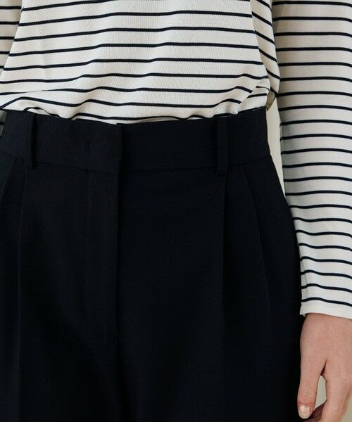 TOMORROWLAND / トゥモローランド スラックス・ドレスパンツ | ソフトウールオックス タックセミワイドパンツ | 詳細7