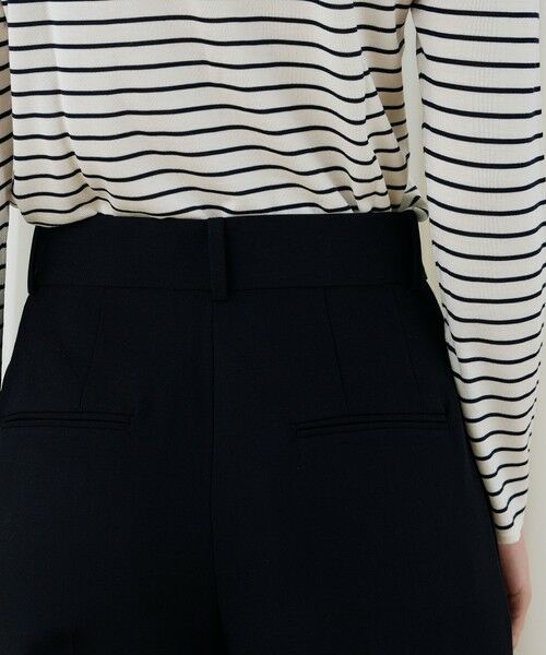 セール】 ソフトウールオックス タックセミワイドパンツ