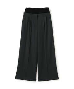 TOMORROWLAND / トゥモローランド スラックス・ドレスパンツ | ハイツイストギャバジン ウエストバンド付きパンツ