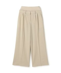 TOMORROWLAND / トゥモローランド スラックス・ドレスパンツ | ハイツイストギャバジン ウエストバンド付きパンツ