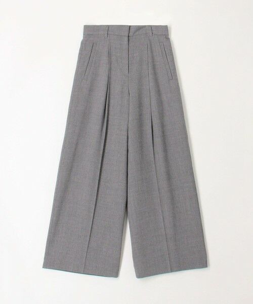 TOMORROWLAND / トゥモローランド スラックス・ドレスパンツ | ウールジョーゼット コルセット付きタックワイドパンツ | 詳細17