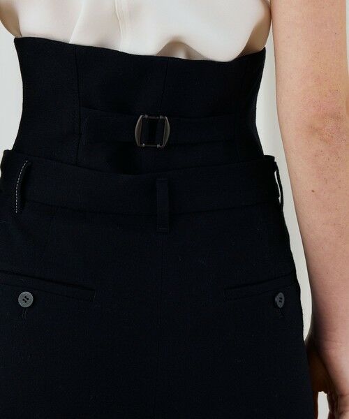 TOMORROWLAND / トゥモローランド スラックス・ドレスパンツ | ウールジョーゼット コルセット付きタックワイドパンツ | 詳細8