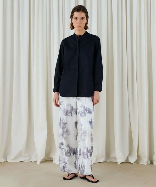 TOMORROWLAND / トゥモローランド その他パンツ | ライト&シャドープリント タックセミワイドパンツ | 詳細1