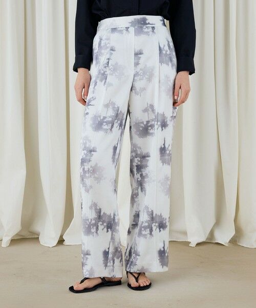 TOMORROWLAND / トゥモローランド その他パンツ | ライト&シャドープリント タックセミワイドパンツ | 詳細2