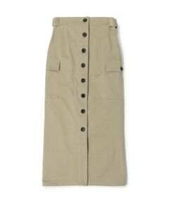 TOMORROWLAND / トゥモローランド ロング・マキシ丈スカート | コットンサテン ボタンダウンマキシスカート