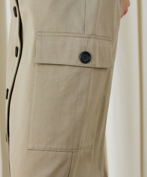 TOMORROWLAND / トゥモローランド ロング・マキシ丈スカート | コットンサテン ボタンダウンマキシスカート | 詳細6