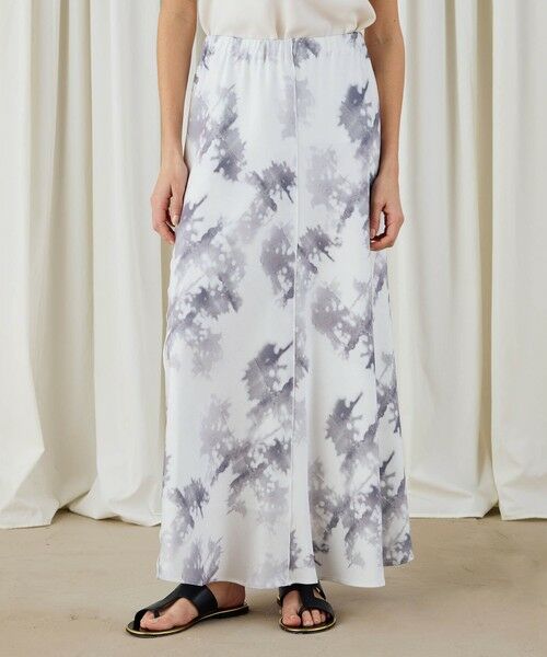 TOMORROWLAND / トゥモローランド ロング・マキシ丈スカート | ライト&シャドープリント マーメイドマキシスカート | 詳細2