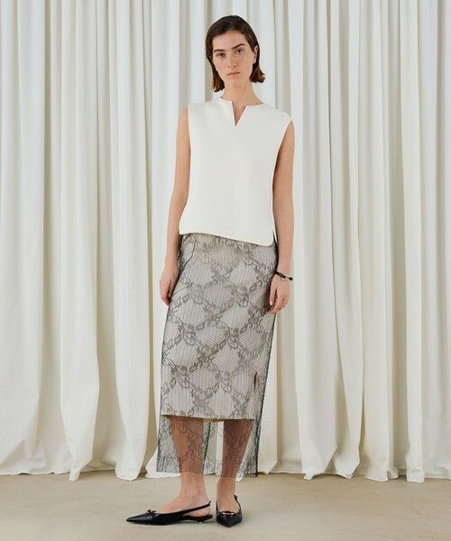 TOMORROWLAND / トゥモローランド ミニ・ひざ丈スカート | コードリレースプリーツスカート | 詳細1