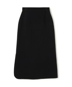 TOMORROWLAND / トゥモローランド ミニ・ひざ丈スカート | レーヨンナイロンダブルフェイス Aラインミディスカート