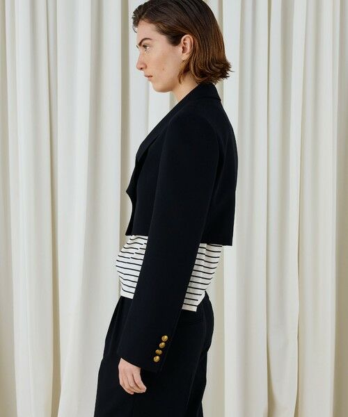 TOMORROWLAND / トゥモローランド テーラードジャケット | ソフトウールオックス クロップドジャケット | 詳細5