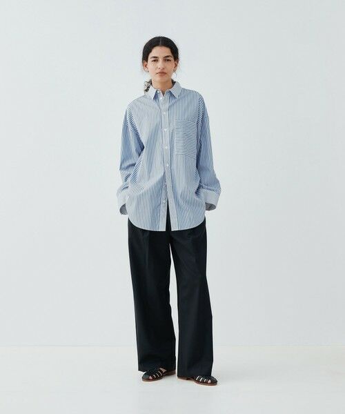 TOMORROWLAND / トゥモローランド シャツ・ブラウス（半袖以外） | コントラストストライプ レギュラーシャツ | 詳細1