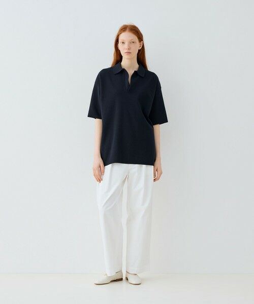 TOMORROWLAND / トゥモローランド ニット・セーター | ミラノリブ ビッグポロプルオーバーニット | 詳細1