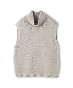 TOMORROWLAND / トゥモローランド ベスト | コットンスピンテープ オフネックベスト