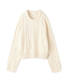 TOMORROWLAND / トゥモローランド ニット・セーター | ガンジーニット クルーネックプルオーバー