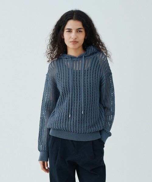 TOMORROWLAND / トゥモローランド パーカー | オープンワークコットン フードプルオーバー | 詳細2