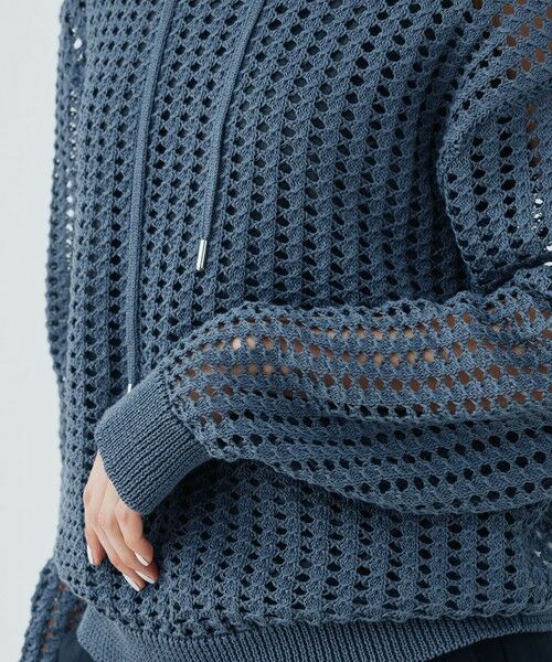 TOMORROWLAND / トゥモローランド パーカー | オープンワークコットン フードプルオーバー | 詳細6