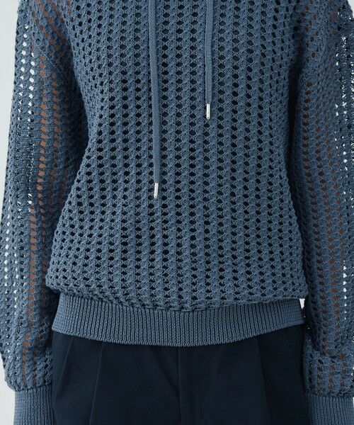 TOMORROWLAND / トゥモローランド パーカー | オープンワークコットン フードプルオーバー | 詳細7