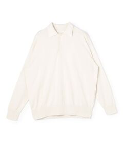 TOMORROWLAND / トゥモローランド ニット・セーター | プレーンコットン ポロプルオーバー