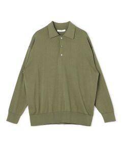 TOMORROWLAND / トゥモローランド ニット・セーター | プレーンコットン ポロプルオーバー