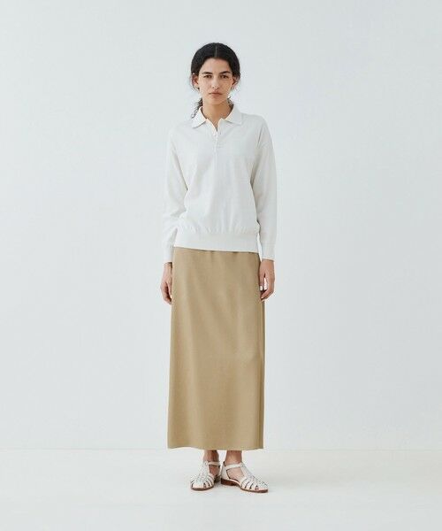 TOMORROWLAND / トゥモローランド ニット・セーター | プレーンコットン ポロプルオーバー | 詳細1