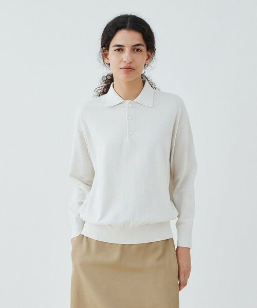 TOMORROWLAND / トゥモローランド ニット・セーター | プレーンコットン ポロプルオーバー | 詳細2