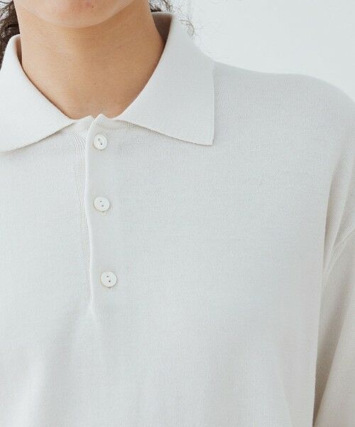TOMORROWLAND / トゥモローランド ニット・セーター | プレーンコットン ポロプルオーバー | 詳細5