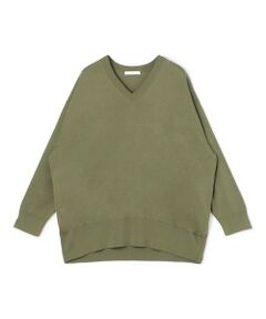 TOMORROWLAND / トゥモローランド ニット・セーター | プレーンコットン Vネックプルオーバー