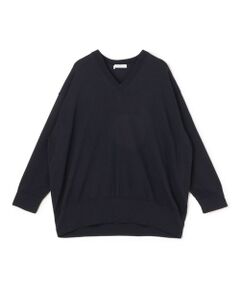 TOMORROWLAND / トゥモローランド ニット・セーター | プレーンコットン Vネックプルオーバー