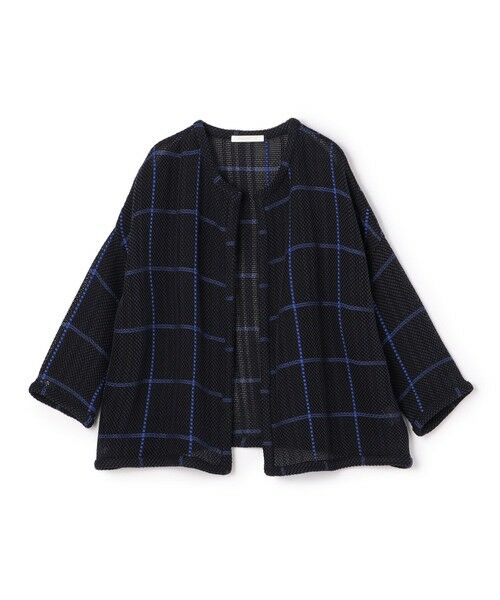 TOMORROWLAND / トゥモローランド カーディガン・ボレロ | コットンラッセル フロントオープンカーディガン(68 ネイビー系)