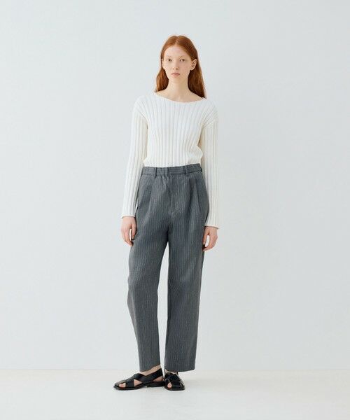 TOMORROWLAND / トゥモローランド その他パンツ | コットンオックスストレッチ イージータックパンツ | 詳細1