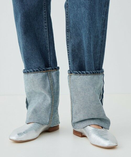 TOMORROWLAND / トゥモローランド デニムパンツ | ヴィンテージブルーデニム ロングヘムパンツ | 詳細8